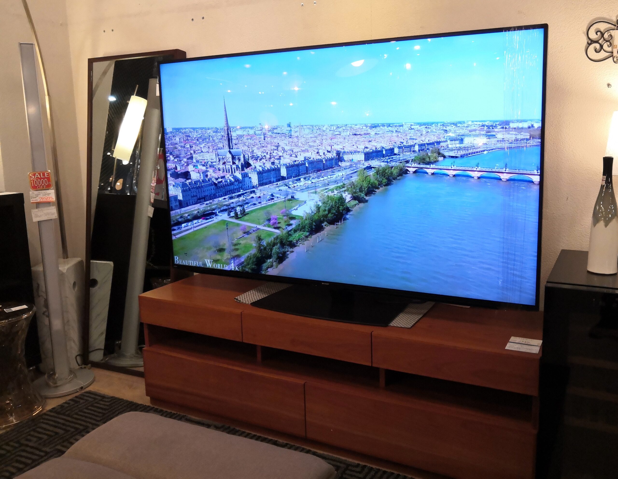 中古品】SHARP 2023年製 4T-C70EN1 AI高画質プロセッサー 無線LAN 4K