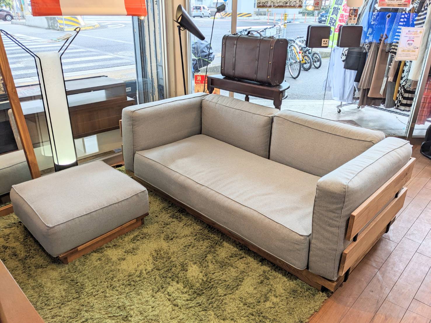 MOMO NATURAL モモナチュラル N.BOX SOFA DEEN 3シーターソファ