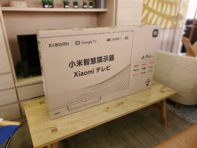 Xiaomi　シャオミ　43型　43V型　43インチ　液晶テレビ　4Kテレビ　スマートテレビ　GoogleTV内蔵　4K対応　ネット対応　無線LAN内蔵　ベゼルレス　メタリックデザイン　メタルフレーム　4KウルトラHDディスプレイ　ハイパワーステレオスピーカー　360°Bluetoothリモコン　Bluetooth対応　リサイクルショップ　再良市場　天白　名東　昭和　千種　瑞穂　緑　日進　豊明　東郷　おススメ　オススメ 