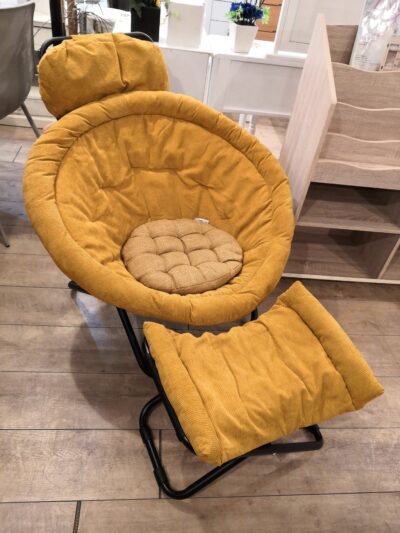 a.depeche アデペシュ マスタード オットマン付き 2way folding chair フォールディングチェア 3