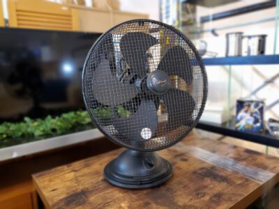 レトロ風ファン　デスクファン　レトロ風　扇風機　サーキュレーター　ヴィンテージ風　　アンティーク調　クラシック扇風機　レトロファン　レトロ扇風機　INTERFORM　インターフォルム　Ambassador　アンバサダー　Doshisha　ドウシシャ　リサイクルショップ　再良市場　天白　名東　昭和　千種　瑞穂　緑　日進　豊明　東郷　おススメ　オススメ お洒落　オシャレ　中古