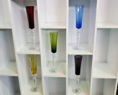 Baccarat　バカラ　MILLE NUITS　MilleNuits　ミルニュイ　フルーティッシモ　シャンパンフルート　シャンパングラス　グラス　ワイングラス　レッド　ブルー　イエロー　グリーン　パープル　インテリア　クリスタル　コレクション　飾り　マティアス　MATHIAS　高級　ガラス食器　リサイクルショップ　再良市場　天白　名東　昭和　千種　瑞穂　緑　日進　豊明　東郷　おススメ　オススメ お洒落　オシャレ　中古　美品