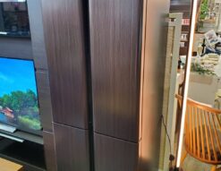 AQUA　アクア　420L　4ドア　冷蔵庫　冷凍冷蔵庫　2021年製　AQR-TZ42K　TZシリーズ　ダークウッドブラウン　ブラウン　観音開き　フレンチドア　うす型設計　大容量冷凍室　ドリップ抑制　クイック冷凍　強化処理ガラス棚　強化ガラス　リサイクルショップ　再良市場　天白　名東　昭和　千種　瑞穂　緑　日進　豊明　東郷　おススメ　オススメ お洒落　オシャレ　中古