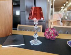 Baccarat　バカラ　OurFire　アワファイヤー　アワファイアー　　キャンドルスタンド　キャンドルホルダー　キャンドルスティック　シェイド　ブリリアントレッド　レッド　バカラレッド　赤　クリスタル　インテリア　アルクール　ヴェルサイユ　高級　オブジェ　飾り　フィリップ・スタルク　スタルク　コラボ　リサイクルショップ　再良市場　天白　名東　昭和　千種　瑞穂　緑　日進　豊明　東郷　おススメ　オススメ お洒落　オシャレ　中古　美品