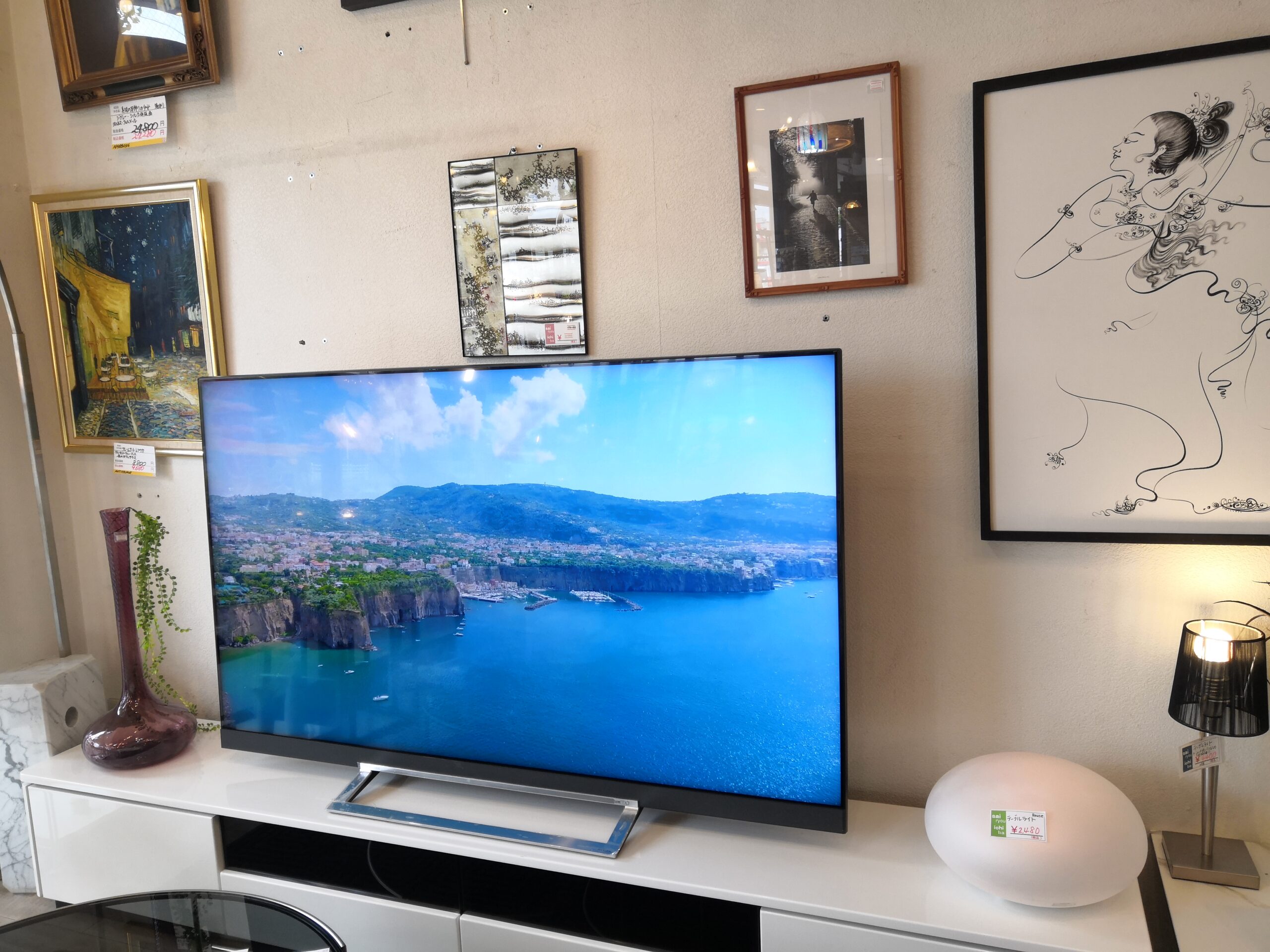 中古品】TOSHIBA REGZA レグザ 2019年製 65Z730X 無線LAN 65型 65