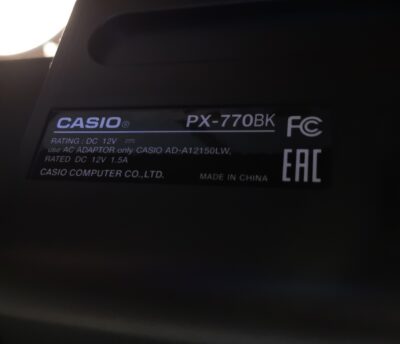 CASIO Privia PX-770BK 2017年製 88鍵盤 木目調 スタイリッシュ 鍵盤楽器 デジタルピアノ 電子ピアノ 6