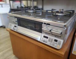 Rinnai　リンナイ　都市ガス用　ガスコンロ　ガステーブル　ガスレンジ　水無し両面焼きグリル　水無し両面　ラクシエプライム　LAKUCIE PRIME　ガラストップ　安全設計　W温度おまかせ　調理タイマー　卓上据置型　　　2024年製　高年式　リサイクルショップ　再良市場　天白　名東　昭和　千種　瑞穂　緑　日進　豊明　東郷　おススメ　オススメ お洒落　オシャレ　中古　美品