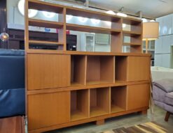 サイドボード　木製　シェルフ　本棚　カップボード　飾り棚　リビングボード　キャビネット　ミッドセンチュリー　昭和レトロ　和モダン　ヴィンテージ風　レトロ　書棚　