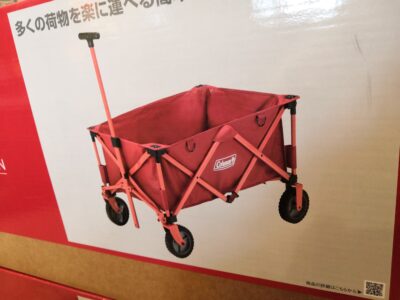 Coleman ワゴン レッド コンパクト収納 アウトドア用品 アウトドアワゴン 3