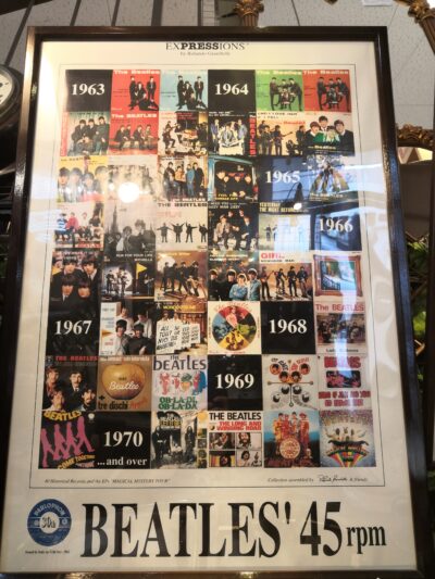 THE BEATLES レコードコレクション ツリーポスター THE BEATLES STORY 大型 45rpm アートポスター 5