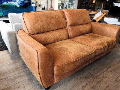 リビング家具 2人掛け ワイド 起毛 キャメル 2.5シーターソファ  2