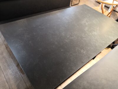 松田家具 ゼファー ZEPHYR W140 セラミック天板 昇降テーブル リフティングテーブル ベンチ ダイニング3点セット 2