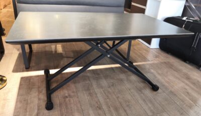 松田家具 ゼファー ZEPHYR W140 セラミック天板 昇降テーブル リフティングテーブル ベンチ ダイニング3点セット 4