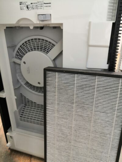 パナソニック 2020年製 ジアイーノ ziaino PM2.5対応 脱臭 抗菌 ホワイト 12畳 次亜塩素酸 空間除菌 脱臭機 7