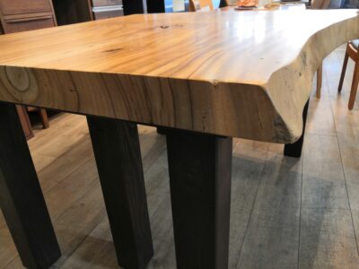 無垢材 一枚板 天然木 ダイニングテーブル SHIRAKAWA シラカワ 飛騨の家具 アームレス ダイニングチェア 7