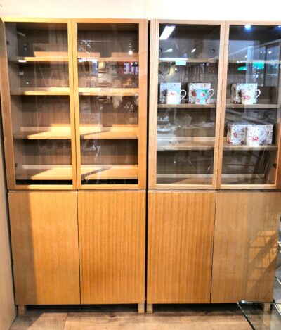 無印良品 薄型 W80 シンプル 収納家具 シェルフ 本棚 カップボード 1