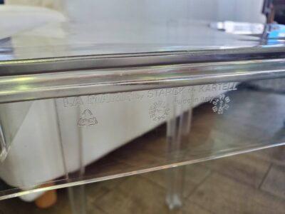 Kartell　カルテル　LA MARIE　LaMarie　ラマリー　ラ・マリー　PilippeStarck　フィリップスタルク　デザイナーズ家具　ポリカーボネート製　ダイニングチェア　デスクチェア　チェア　クリアカラー　クリスタルカラー　透明チェア　屋外　　ベランダ　バルコニー　ガーデンチェア　リサイクル　最良市場　天白区　名東区　昭和区　千種区　瑞穂区　緑区　日進市　豊明市　東郷町　買取　出張買取　高価買取　販売　お値打ち　特価　1点物　1点モノ　早い者勝ち　おすすめ　おしゃれ　中古品