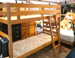 無印良品 muji オーク材突板 寝室家具 子供部屋 寮 フレームのみ 2段ベッド