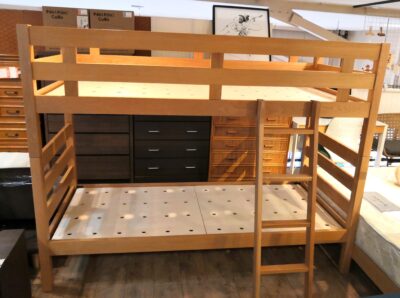 無印良品 muji オーク材突板 寝室家具 子供部屋 寮 フレームのみ 2段ベッド 1