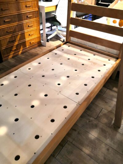 無印良品 muji オーク材突板 寝室家具 子供部屋 寮 フレームのみ 2段ベッド 3