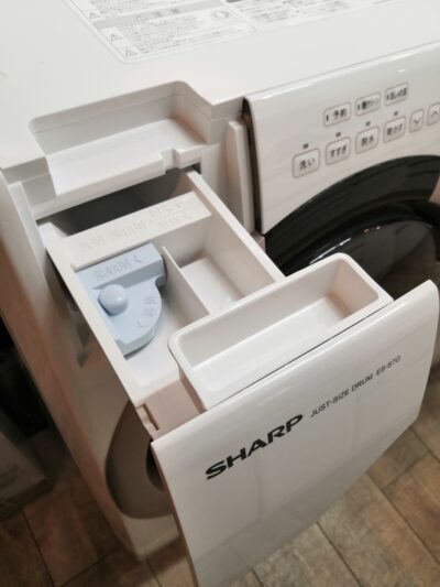 SHARP 2022年製 ES-S7G-NL ピンクゴールド系 左開き 洗濯機 7㎏洗 3.5㎏乾燥 ドラム式洗濯乾燥機 2