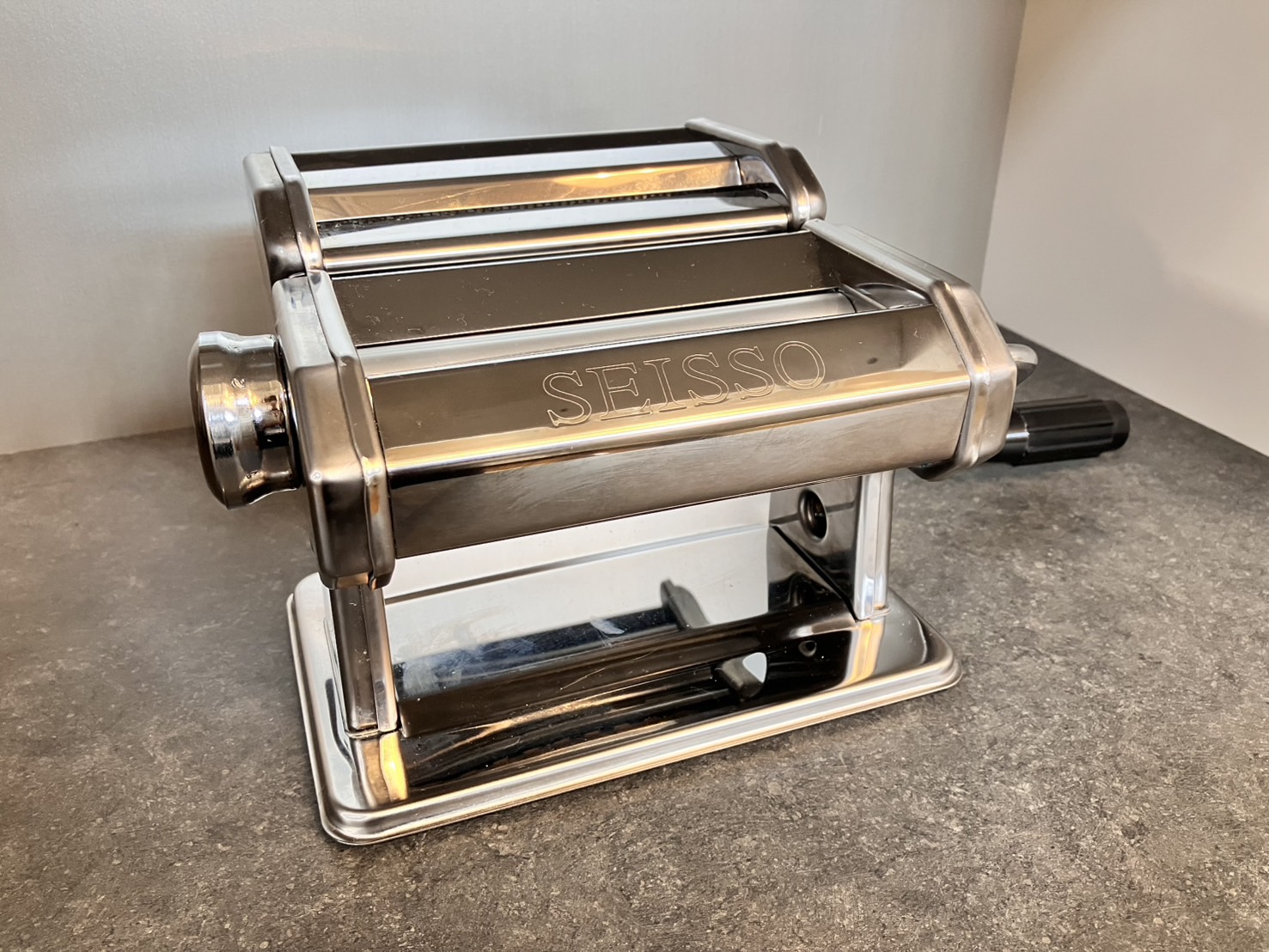 中古】パスタマシン SEISSO 製麺機 家庭用ヌードルメーカー 手動