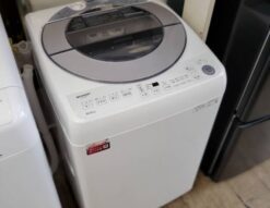 SHARP　シャープ　8.0㎏　8㎏　洗濯機　全自動洗濯機　2021年製　ES-GV8F　縦型　タテ型　節水　インバーター　静音　穴なし槽　上開き　簡易乾燥　送風機能　シワ抑えコース　ほぐし運転　つけ置きコース　巻き上げ水流　ふろ水ポンプ　　時短　リサイクルショップ　再良市場　天白　名東　昭和　千種　瑞穂　緑　日進　豊明　東郷　おススメ　オススメ 中古