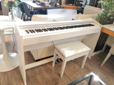 CASIO カシオ Privia PX-770WE 2022年製 ホワイトウッド 88鍵盤 椅子付き 鍵盤楽器 電子ピアノ 1