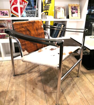 Cassina カッシーナ ヴィンテージ品 ポ二－革 毛皮 ル・コルビジェ LC1 スリングチェア 3