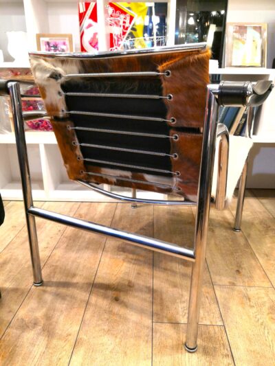 Cassina カッシーナ ヴィンテージ品 ポ二－革 毛皮 ル・コルビジェ LC1 スリングチェア 4