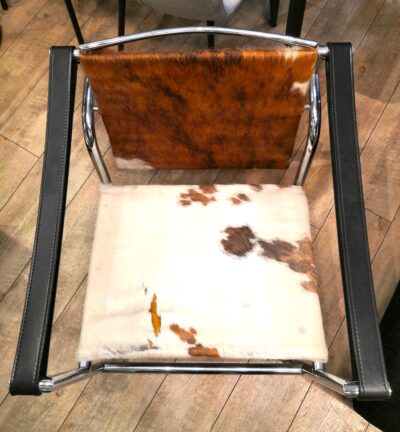 Cassina カッシーナ ヴィンテージ品 ポ二－革 毛皮 ル・コルビジェ LC1 スリングチェア 6