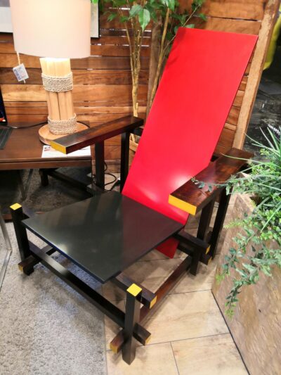 リプロダクト品 レア ヴィンテージ品 座れるアート RED AND BLUE ラウンジチェア 2