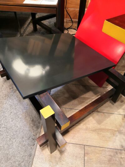 リプロダクト品 レア ヴィンテージ品 座れるアート RED AND BLUE ラウンジチェア 3