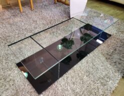 モデルルーム展示品　展示品　CassinaIXC.　cassina　ixc.　カッシーナ　イクスシー　269MEX　MEXシリーズ　メックス　センターテーブル　ガラステーブル　コーヒーテーブル　リビングテーブル　ローテーブル　クリア　ブラック　レクタングラー　ピエロ・リッソーニ　デザイン家具　デザイナーズ家具　モダン　スタイリッシュ　エレガント　リサイクルショップ　再良市場　天白　名東　昭和　千種　瑞穂　緑　日進　豊明　東郷　おススメ　オススメ お洒落　オシャレ　中古　美品