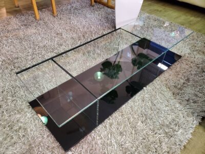 モデルルーム展示品　展示品　CassinaIXC.　cassina　ixc.　カッシーナ　イクスシー　269MEX　MEXシリーズ　メックス　センターテーブル　ガラステーブル　コーヒーテーブル　リビングテーブル　ローテーブル　クリア　ブラック　レクタングラー　ピエロ・リッソーニ　デザイン家具　デザイナーズ家具　モダン　スタイリッシュ　エレガント　リサイクルショップ　再良市場　天白　名東　昭和　千種　瑞穂　緑　日進　豊明　東郷　おススメ　オススメ お洒落　オシャレ　中古　美品