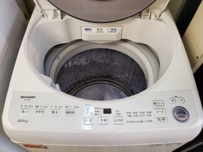 SHARP　シャープ　8.0㎏　8㎏　洗濯機　全自動洗濯機　2021年製　ES-GV8F　縦型　タテ型　節水　インバーター　静音　穴なし槽　上開き　簡易乾燥　送風機能　シワ抑えコース　ほぐし運転　つけ置きコース　巻き上げ水流　ふろ水ポンプ　　時短　リサイクル　最良市場　天白区　名東区　昭和区　千種区　瑞穂区　緑区　日進市　豊明市　東郷町　買取　出張買取　高価買取　販売　お値打ち　特価　1点物　1点モノ　早い者勝ち　おすすめ　中古品