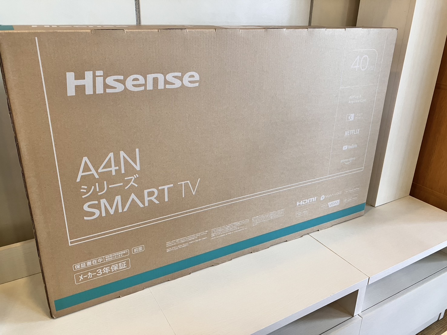2024年購入。2023年製 40型 スマートテレビ・専用箱あり 2024年購入。2023年製 40型 スマートテレビ・専用箱あり 2024年