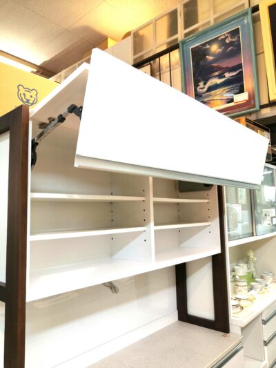 堀田木工所 ACTUS取り扱い マークシリーズ 白 茶 スィング扉 幅140㎝ キッチンボード レンジボード 7