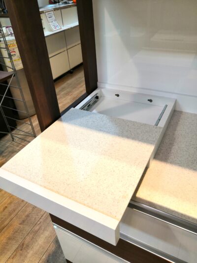 堀田木工所 ACTUS取り扱い マークシリーズ 白 茶 スィング扉 幅140㎝ キッチンボード レンジボード 8