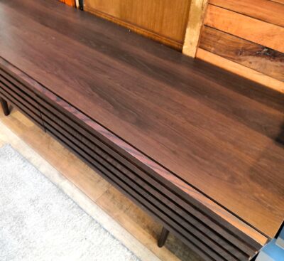 Meuble モーブル 大川家具 ハイタイプ ブラウン系 リビング収納 幅150 AVローボード 2