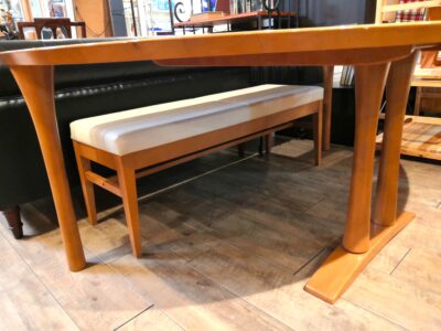 karimoku 半円型 変形 ナチュラル シンプル 木製 食卓セット ダイニング4点セット 7