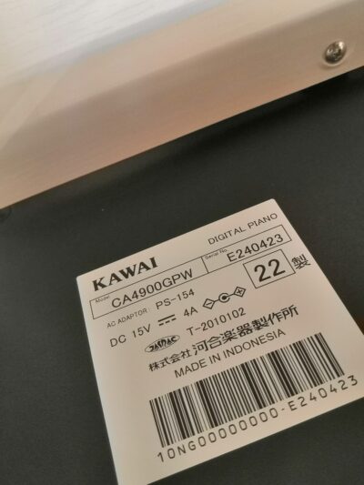 KAWAI 2022年製 CA4900GP 88鍵盤 木製鍵盤 ピュアホワイト DIGITAL PIANO 電子ピアノ 7