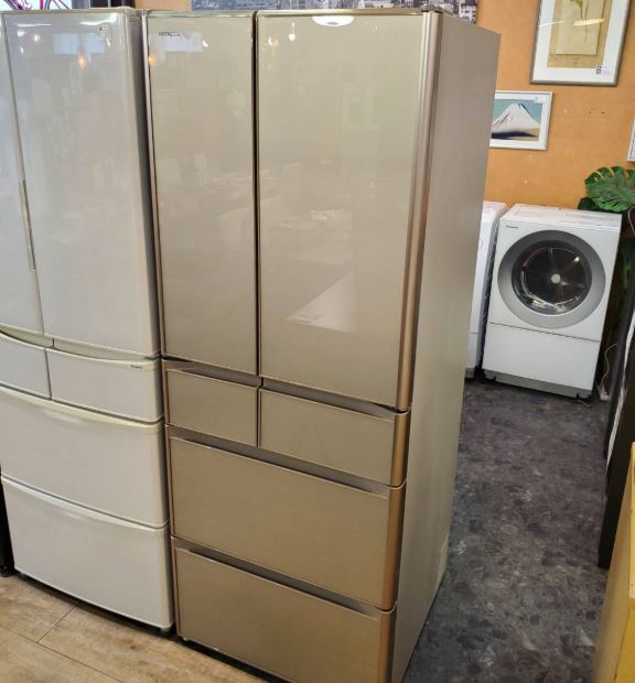 HITACHI 冷蔵庫 R-X51N 505L ホワイト 冷蔵庫 Xタイプ クリスタルホワイト R-X51N-XW [505L /6ドア