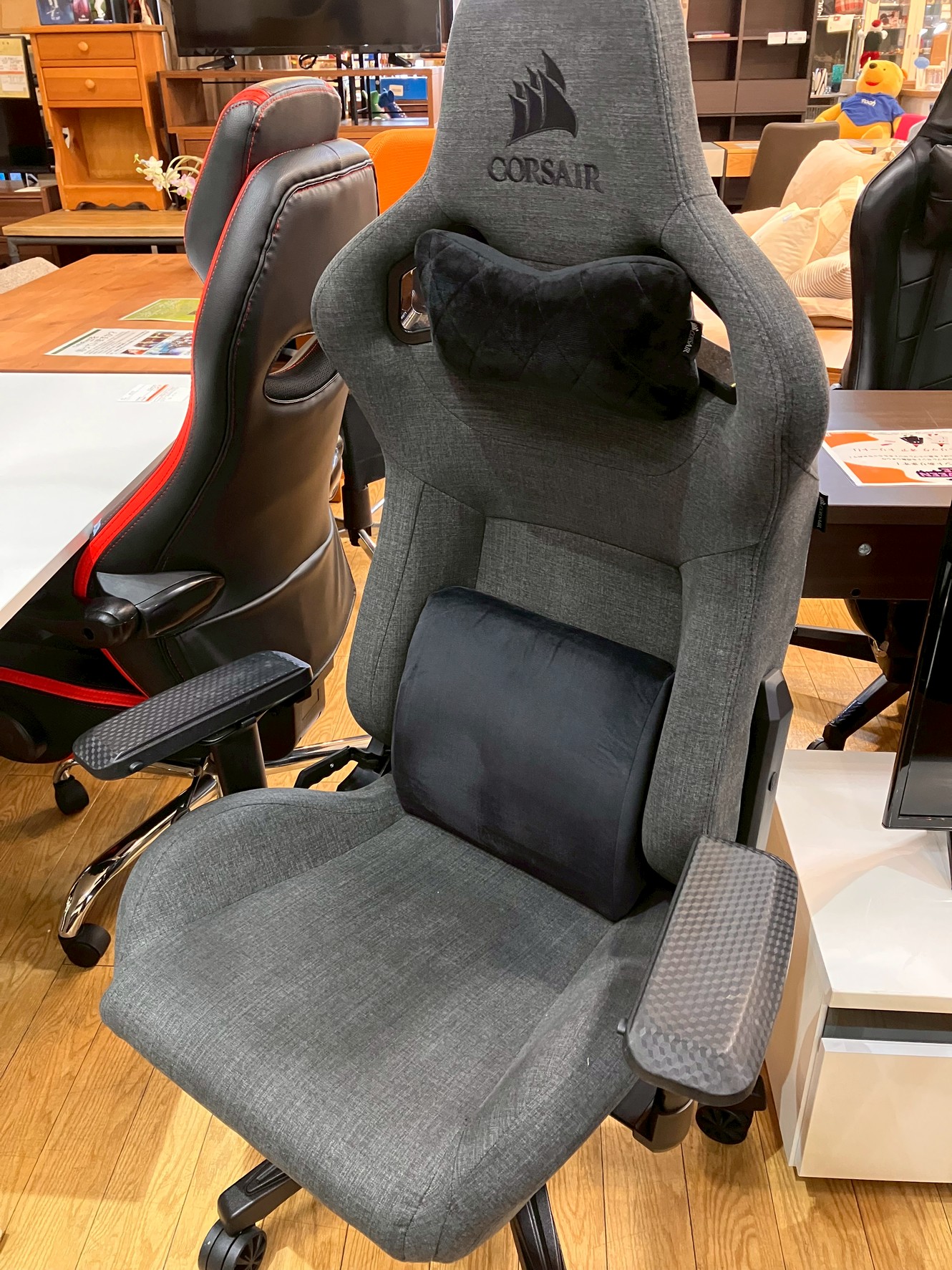 中古】ゲーミングチェア コルセア ファブリック グレー 買取しました 