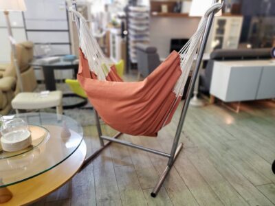 KOMFORTA コンフォルタ 自立式ハンモック ハンモックチェア ハンギングチェア ファブリック スペイン製 ステンレスベース ステンレスフレーム コットン100% 2way仕様 ハイブリッド 布製 モダン カジュアル カフェ風 ナチュラル リサイクル 最良市場 天白区 名東区 昭和区 千種区 瑞穂区 緑区 日進市 豊明市 東郷町 買取 出張買取 高価買取 販売 お値打ち 特価 1点物 1点モノ 早い者勝ち おすすめ おしゃれ 中古品 中古美品 キレイ