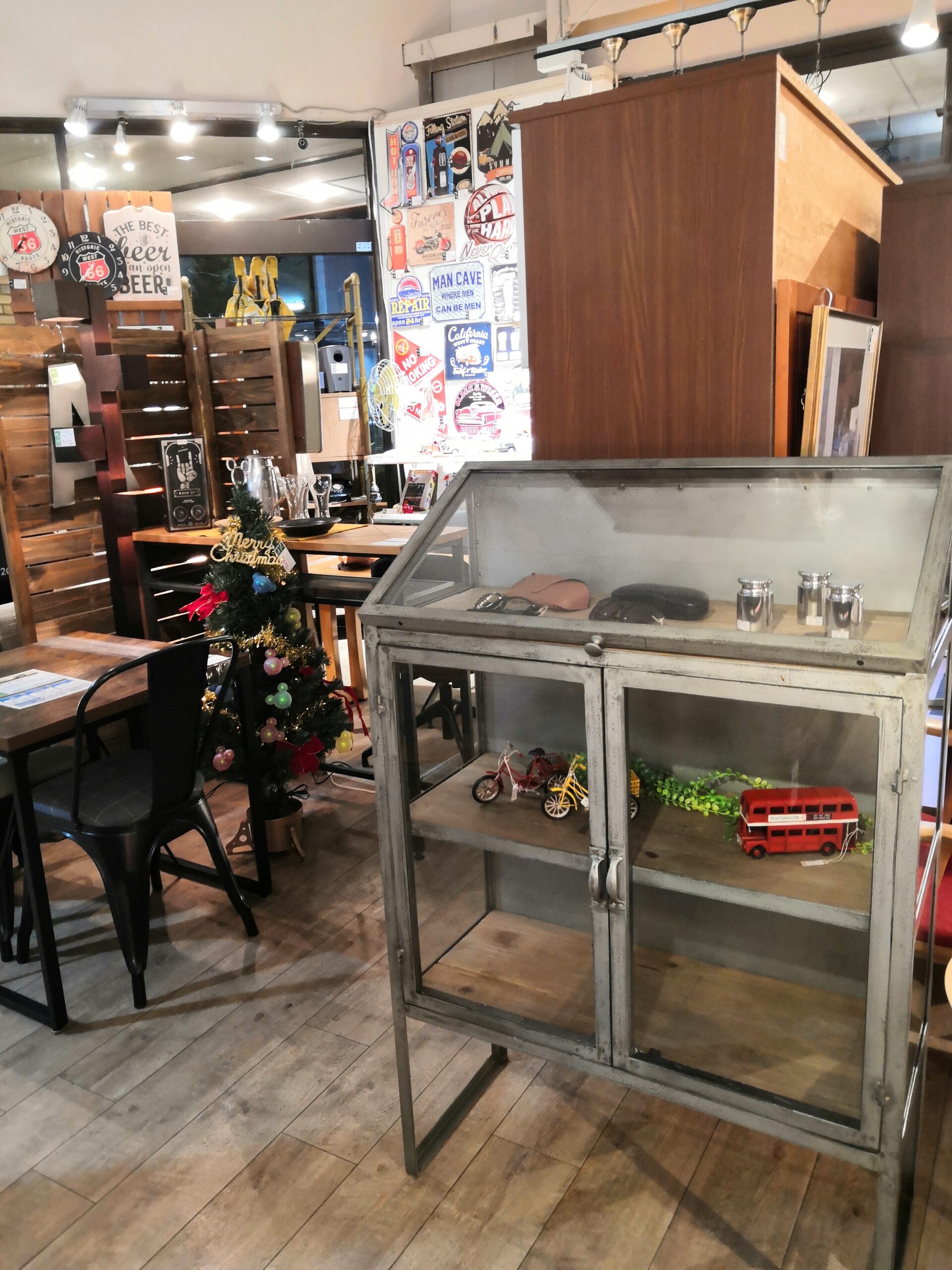 中古品】ヴィンテージ調 ミリタリー インダストリアル 店舗什器