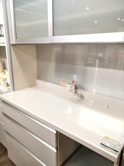 パモウナ Pamouna ロータイプ 幅120 ホワイト キッチン収納 キッチンボード レンジボード 4