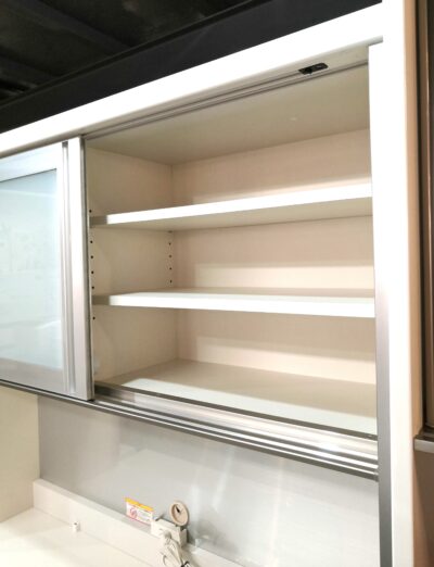 パモウナ Pamouna ロータイプ 幅120 ホワイト キッチン収納 キッチンボード レンジボード 6