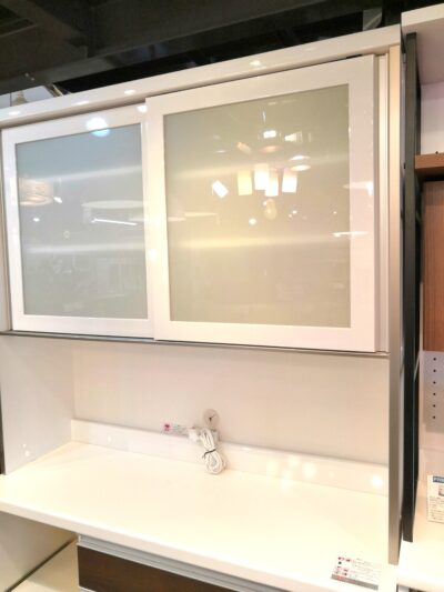 Pamouna パモウナ ブラウン系 ホワイト モダン 幅120㎝ キッチン収納 レンジボード 4