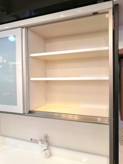 Pamouna パモウナ ブラウン系 ホワイト モダン 幅120㎝ キッチン収納 レンジボード 1